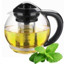 Sklenený džbán 1300ML S INTENDER 18/10 na kávu Čaj Bylinky QUELLESSIMO