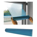 Modrá samolepiaca ochranná fólia na okná 100cm-100m