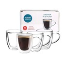 Termálne poháre na espresso Altom Design šálky 80 ml Sada 4 kusov