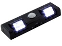 ČIERNA LED lampa s pohybovým a súmrakovým senzorom, detská izba, spálňa