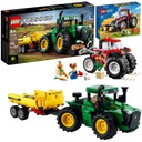 LEGO Technic John Deere Tractor 9620R 4WD 42136 + kultivačný traktor Lego City