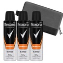 REXONA MEN Workout antiperspirant v spreji 3 x 150 ml + KOZMETICKÁ TAŠKA ZDARMA