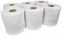 Jumbo biely odpadový toaletný papier 12 ks.