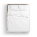 BIELE HOTELOVÉ POSTEĽNE 180x200 cm, 100% BAVLNA, POHODLNÉ A ODOLNÉ