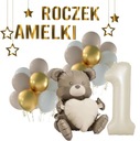 Sada BALÓN pre ročné dieťa, číslo 1 narodeniny + MENO