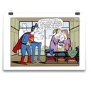 PLAGÁT SUPERMAN GAY PANČUCHY OBCHOD ANDRZEJ MLECZKO