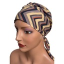 Letný turban Tess cik-cak viskózový šál, aj po chemoterapii