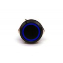 Spínač - patentný gombík 18 mm modrý
