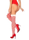 OBSESSIVE VIANOČNÉ PUNČOCHY KISSMAS ČERVENÉ S/M