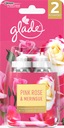 GLADE SENSE & SPRAY PINK ROSE MERINGUE ruža 2x18ml Sklad