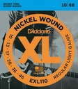 D'Addario EXL110 Elektrikár struny 10-46