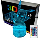 LED nočná lampa Pokemon Pikachu Happy 3D LAMP