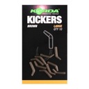 Korda Kickers hnedé polohovadlá s veľkým háčikom 10 ks