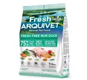 ARQUIVET FRESH Polomäkké krmivo 75 % Mäso Kačica Ryba Bez kurčaťa 2,5 kg