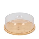 Bambusový tanier s pokrievkou okrúhly 28 cm HOMLA