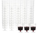 Plastové poháre na víno, dezert, opakovane použiteľné poháre REUSE, 200 ml, 60 ks
