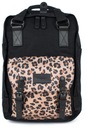 Batoh Himawari č 13 Leopard S - čierny, svetlohnedý