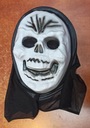 Halloweenska karnevalová maska ​​Plastová lebka