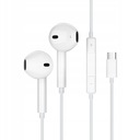 Káblové slúchadlá JELLICO EP2A USB-C s 1,2M mikrofónom Biely skvelý zvuk