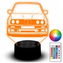 BMW E30 3D LED NOČNÁ LAMPA, OSVETLENIE