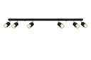 Nero 6 čierno zlaté stropné svietidlo GU10 LED SL.1073 SOLLUX