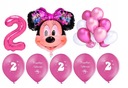 Sada balónikov Minnie Mouse 2 k druhým narodeninám