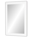Zrkadlo PREMIUM 50x40 WHITE v lepenom ráme