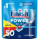 Tablety do umývačky riadu Finish Power All in 1 Lemon 50 ks
