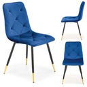 Jedálenská stolička do obývačky Glamour K438 námornícka modrá