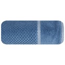Modrý bavlnený uterák vysokej gramáže, 50X90