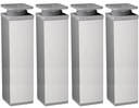 4x NOHY NÁBYTKU 20cm NASTAVITEĽNÉ NOHY NÁBYTKU HLINÍKOVÉ V-200mm SET