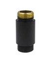 Matný čierny nadstavec, dĺžka 20 mm GZ 1/2 x GZ1/2