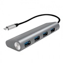 LogiLink 4-portový USB-C rozbočovač USB