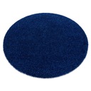 SOFFI CARPET CIRCLE 120 cm huňatá tmavomodrá #AF218