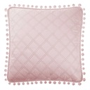 Obliečka na vankúš 45x45 s POMPOO brmbolcami, púder