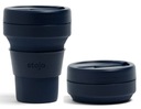 Stojo Pocket skladací pohár 355 ml opakovane použiteľný denim