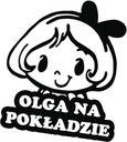 Nálepka OLGA IN THE CAR do auta 18x15 farieb
