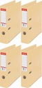 Zakladač A4, ŠIROKÝ, VYZTUŽENÝ, 75 mm, na 500 listov ESSELTE NO.1 BEIGE x4