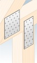 Perforovaný plech PLOCHÝ KONEKTOR DMX PP21 120x300x2,0-10 ks.
