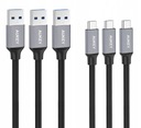 AUKEY CMD1 3x Quick Charge USB 3.0 káble - Typ C 1m