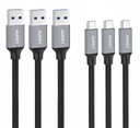 AUKEY CMD1 3x Quick Charge USB 3.0 káble - Typ C 1m