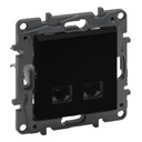 LEGRAND NILOE STEP ZÁSUVKA 2xRJ45 6 UTP ČIERNA