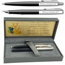 PARKER ORIGINAL JOTTER BLACK SET NA DARČEK S GRAVÍROU VALENTÍN