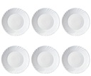 SET DEZERTNÝ TANIER BIANCO WHITE 6 x 20 cm