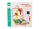Magnetické puzzle Drevená doska s blokmi Shapes Chalk Lelin