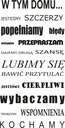 Nápis na stenu do obývačky, nálepka V tomto dome...72