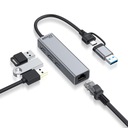 Adaptér USB-C 3.0 3.1 Thunderbolt 3 Ethernet RJ45