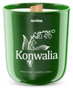 Tradičná sójová vonná sviečka s dreveným knôtom Ravina - Konvalinka