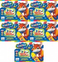 Samolepiaci papierový zápisník B4, 8 listov Bambino, 8 farieb x 5 kusov