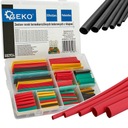 GEKO Sada farebných zmršťovacích bužírok s lepidlom 328 ks. G02934